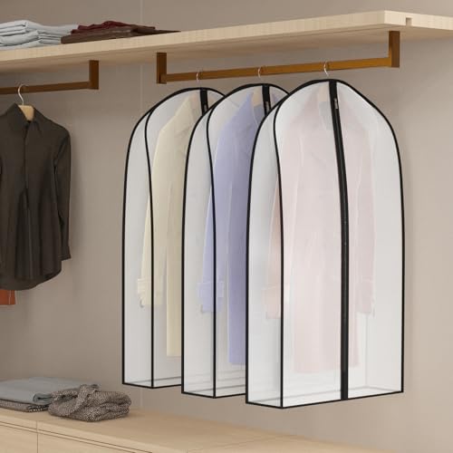 Zilink Garment Bags for Leather Coat Suit Bags for Closet Storage 43 in - size: 43"-4pcs