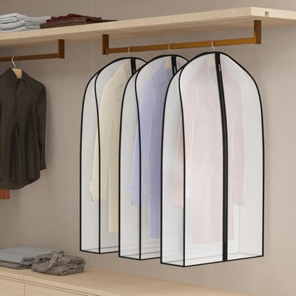 Zilink Garment Bags for Leather Coat Suit Bags for Closet Storage 43 in - size: 43"-4pcs