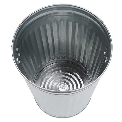 20 Gallon Galvanized Trash Can, Metal Bucket with Lid (20 Gallon with Lid) - color: 20 Gallon With Lid