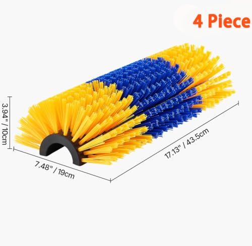2/4PCS Livestock Massage Brush, Horse Cow Goat Pet GroomingTools - size: 4pack