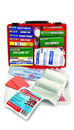 Rapid Care First Aid 839-1-12AN Premium Commercial Grade 25 Person First Aid Kit, Exceeds OSHA/ANSI 2015 Standards, in Detachable Wall Mountable Poly Case