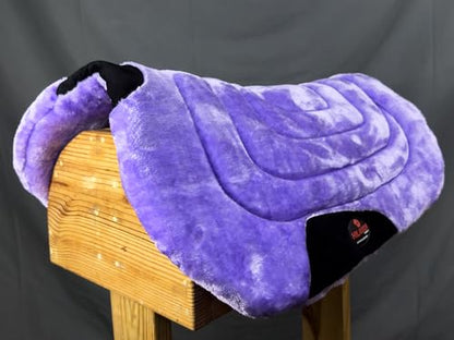 HILASON Western Endurance All Purpose Horse Fleece Saddle Pad - color: Purple
