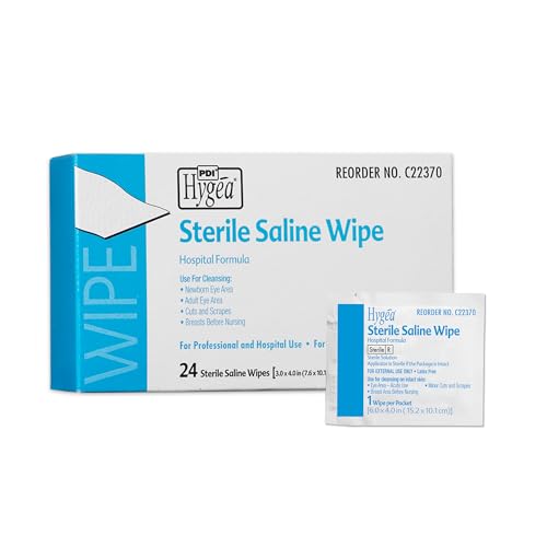 Hygea C22370 Sterile Saline Wipe, 6" x 4", 24/bx | 24/bx