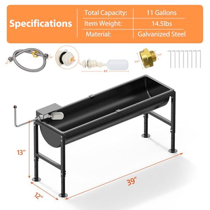 Automatic Livestock Water Trough 11 Gallon - size: 1 PC