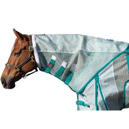 Schneiders Ripstop Nylon Mesh II Fly Neck Cover for Horses | Enhanced Airflow & UV Protection | SilverTEK Lined | Ideal for Hot Climates