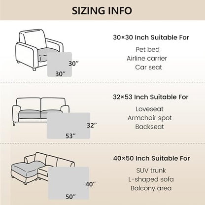 gogobunny Waterproof Armchair Covers for Pets, Anti Hair and Easy Care - color: Dark Beige, size: 30x30 Inch (Pack of 1)