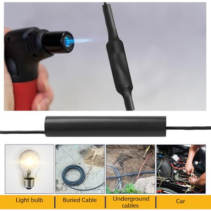 Relaxweex 2 Sets Underground Wire Splice Kit Suit for 14/3 to 8/3awg Wire | in Wall Splice Kit Suit for Direct Burial Uf Wire Rated up to 600 Volts Include Connectors & Heat Shrink Tube - size: 14/3 to 8/3Awg