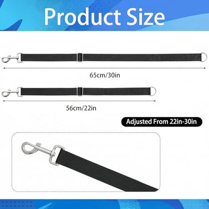 4Pcs Horse Bucket Strap Hangers Nylon Straps Hanging Feed Tack | fit for hay nets water buckets horse suppliers, heavy-duty buckle, sturdy metal swivel hook, quick install - color: Black