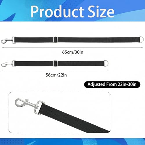 4Pcs Horse Bucket Strap Hangers Nylon Straps Hanging Feed Tack - color: Black