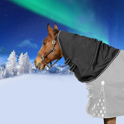 Equinavia Norse Turnout Neck Cover No Fill | 600 Denier - Black - M - color: Black, size: Medium