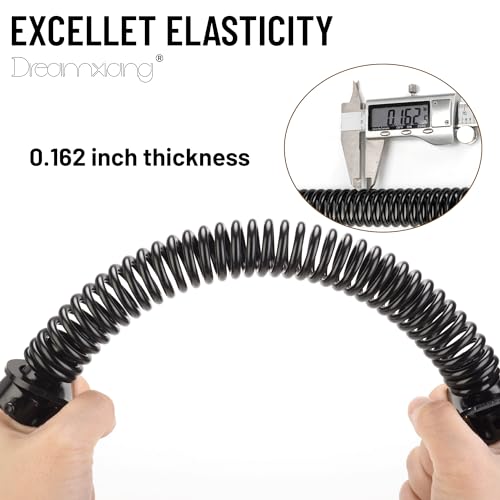 14" Gate Door Spring Self Closing Heavy Duty Automatic Closure Hardware | Outdoor Door Spring Closer Spring Loaded Fence Gate Latch with Adjustable Tool for Wooden and Vinyl Fence, Black (1 Pack) - size: 14 Inch
