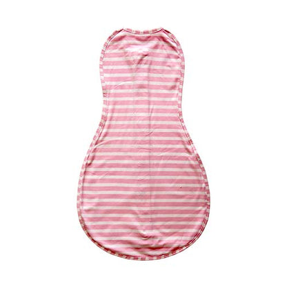 Woombie Grow with Me Baby Swaddle, Convertible Swaddle Fits 0-9 Months, Expands to Wearable Blanket Up to 18 Months, Birds & Stripes - color: Birds & Stripes, style: Grow With Me
