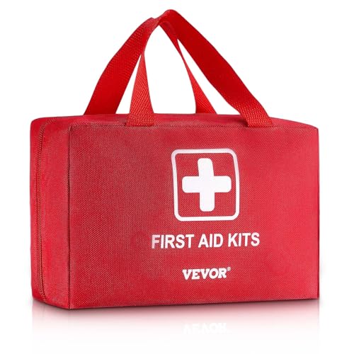 VEVOR Professional 500-Piece First Aid Kit | All-Hazard Emergency Medical Supplies for Outdoor, Home & Car | Durable 600D Nylon Bag - size: 500 Pieces