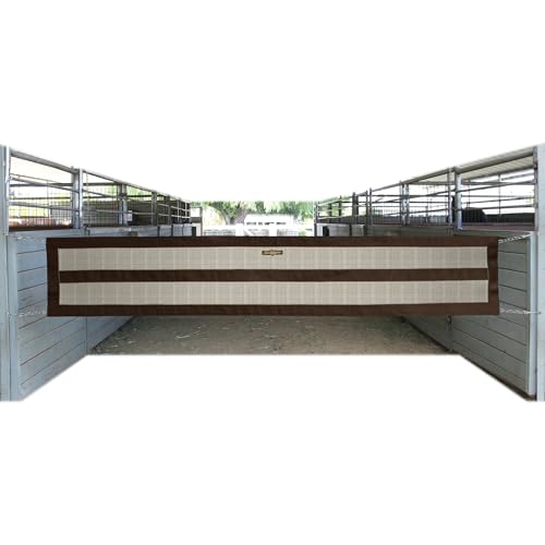 Barn Aisle Guard with Hardware, Chain Sides, Desert Sand - color: 500 - Desert Sand
