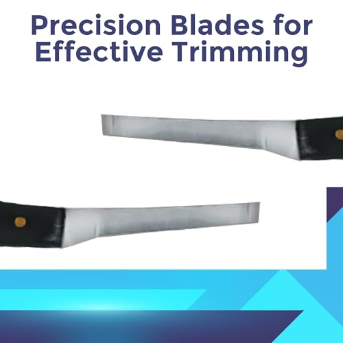 Regular Hoof Knife for Horses – Farrier Tool with Plastic Grip – Hoof Trimming Knife for Equine Care & Veterinary Use (Left Hand) - style: Semi Narrow Blade - RH