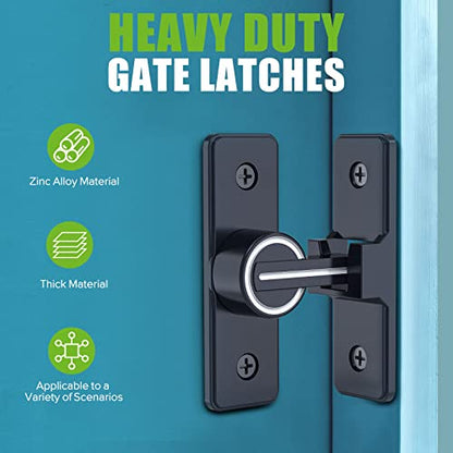 Barn Door Lock Hardware, 90 Degree Flip Latch Privacy Lock, Luminous-2PCS | Heavy Duty Zinc Alloy Sliding Barn Door Latch for Bathroom, Bedroom, Closet, Garage, Shed and Gate - color: Luminous-2PCS