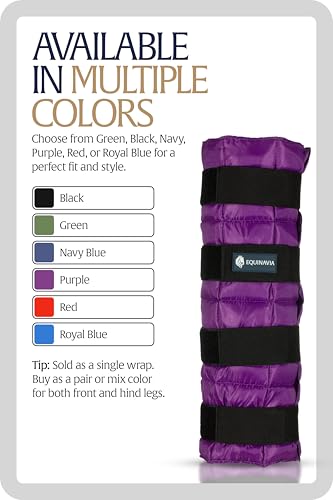 Equinavia Cool Relief Therapy Equine Ice Boots for Horses-Gel Cooling Wraps - color: Purple