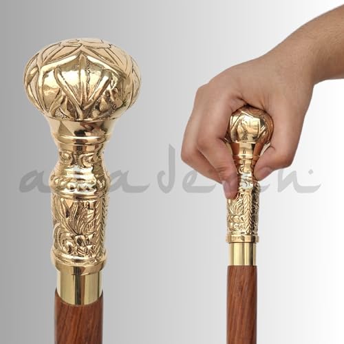 Walking Cane - Handmade,Wooden, Ergonomic, Stylish - Canes for Men, Cane for Women - Elderly Walking Sticks for Seniors, Unique, Wood - style: Victorian Knob