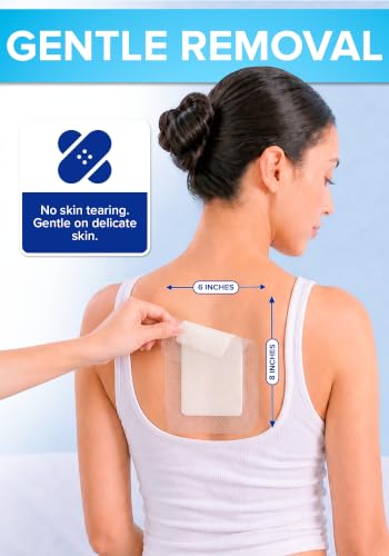 10Pcs Silicone Foam Dressing | 6x8 Bed Sore Bandages | Wound Care FSA&HSA - size: 6x8 10ct