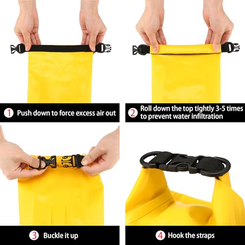 Waterproof First Aid Kit for Boat Marine Roll Top Dry Bag Yellow - color: Ws011-yellow
