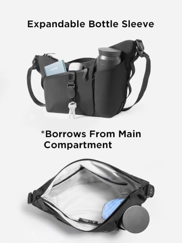 ALPAKA Flow Satchel Crossbody Sling Bag - color: Black-4l