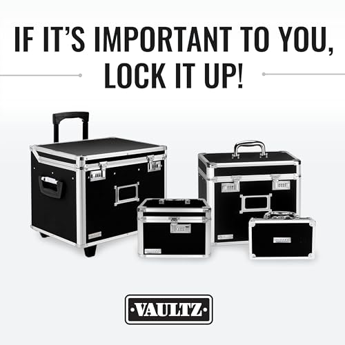 Vaultz Locking Medicine Case, Combination Lock Portable Storage Briefcase | Organizes medications, cash and valuables in one place, carrying handle for portability, compact 8.38x5.75x2.75 in size - size: 1 Pack