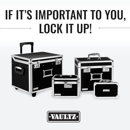 Vaultz Locking Medicine Case, Combination Lock Portable Storage Briefcase | Organizes medications, cash and valuables in one place, carrying handle for portability, compact 8.38x5.75x2.75 in size - size: 1 Pack