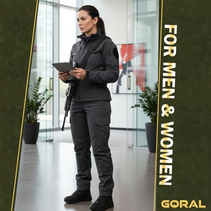 GORAL 2-Point Rifle Sling Strap with Swivels Hooks, Gun Sling with Padded Shoulder Strap Length Adjuster and Two Points Secured Swivel for Outdoors, Hunting and More