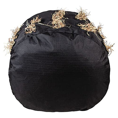 Dura-Tech Full Bale Hay Sack | Color Black | Horse Stable Essential | Full Bale Capacity | Slow Feed Design | Durable 1200D Fabric | Easy Hanging