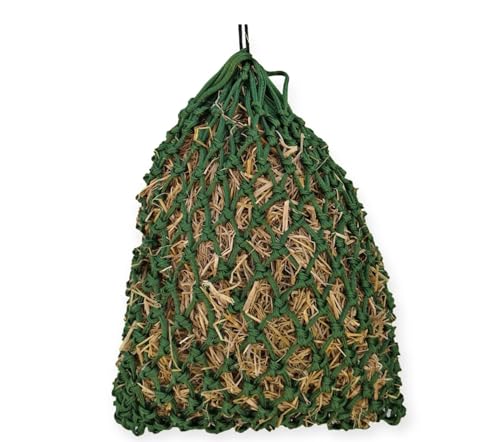 Majestic Ally 2”x2” Holes Highly Durable Very Sturdy 36" Hay Net with for Horses, Goat etc. - color: Hunter Green