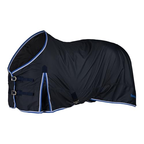 Horze Glasgow Waterproof Turnout Blanket - 100g Lightweight Ripstop Winter - color: Black, size: 66 in