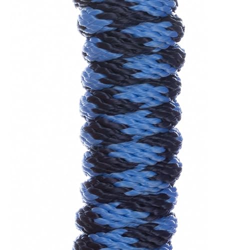 Equinavia Stella 8' Lead Rope with Snap Buckle - Light Blue/Navy - One Size - color: Light Blue/Navy