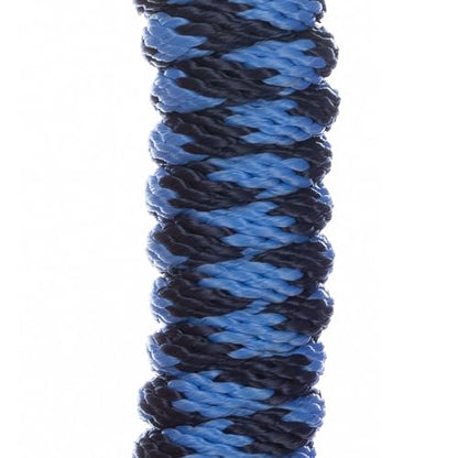 Equinavia Stella 8' Lead Rope with Snap Buckle - Light Blue/Navy - One Size - color: Light Blue/Navy