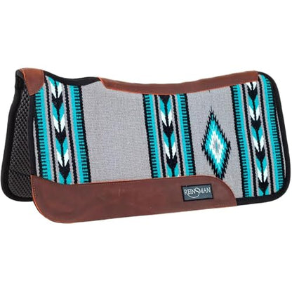 Reinsman APEX Ranahan Tacky Too Soft Breathable Non-Slip Shock-Absorbing Fleece-Lined Moisture-Wicking Contoured Back Protection Horse Riding Saddle Pad - color: Big Sky