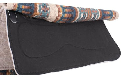 Classic Equine ESP Contour Blanket Top Pad, 3/4-inch, Latte-Chestnut, 32 x 34