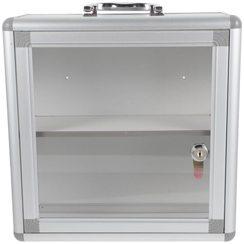 Healeved Medicine Storage Box Wall Hanging Emergency Medicine Box with Lockable Case Large Aid Container Empty for Home Office Kindergarten Outdoor Use