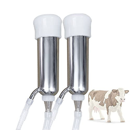 Milking Machine Accessory Cow Teat Cup, 6 Milk Hose and Bucket Lid Replacement Set