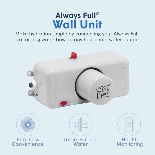 Wall Unit for Auto-Fill Pet Water Bowls