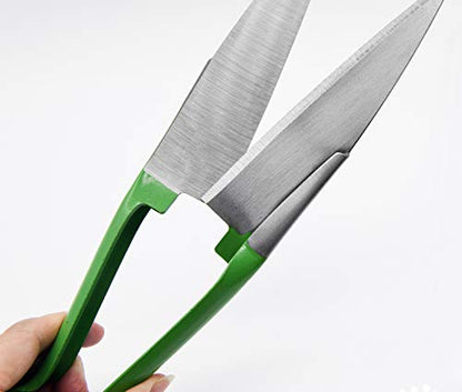 Sheep Shear Grass Shear Alpaca Shears R Shaped Design For Large Thick-Haired Animal Grooming (Green) - color: Green