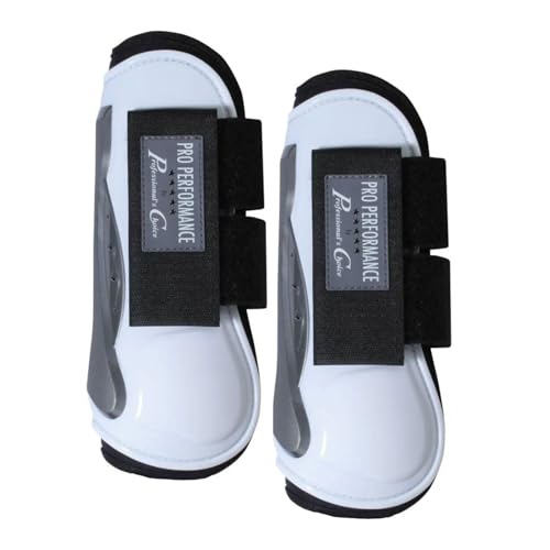 Professional's Choice Pro Performance Show Jump Boots | Front Pair | Universal Size - color: White, style: Standard Fastener