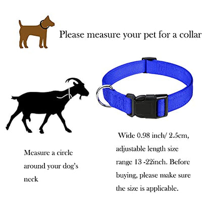 Goat Lead and Goat Collars Set Small Farm Animal Goat Sheep (Blue) - color: Blue
