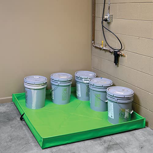 PIG Containment Tray - Collapsible Utility Tray - 48” W x 48” L x 4.75” H - PM50786 - size: 48" x 48" x 4.8"