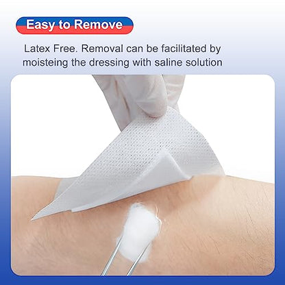 Niceful Island Dressing 4" x 4" Bandages for Wounds, 50 Count (Pack of 2) - size: 4"x4"(50 Pcs) (Pack of 2)