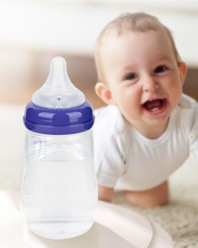 Silicone Nipple for Lansinoh Anti-Colic Baby Bottle, Fast Flow, Size L, 6m+, 6 Count - color: 6m+, L