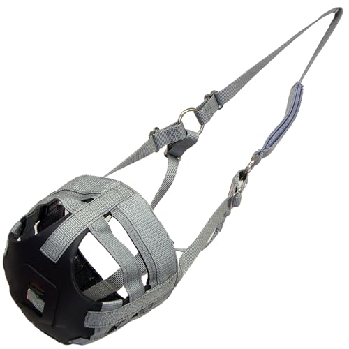 Best Friend Grazemore Grazing Muzzle - Includes Breakaway Horse Halter & Padded Noseband, Muzzle Promotes Natural Grazing, Prevents Laminitis & Obesity, Durable Design, Grey, Mini - size: Mini