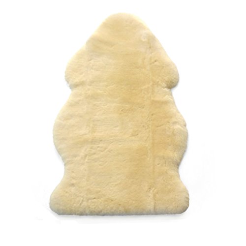 Woolino Sheepskin Luxuriously Soft Fluffy Rug for Bedroom, 100% Natural Australian Merino Wool Lambskin Baby Carpet - Flax - color: Flax