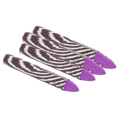 PATIKIL Lumber Marking Crayons, 6 Pack 4"x0.55" Hex Wax Tire Marker Crayons Purple - color: Purple