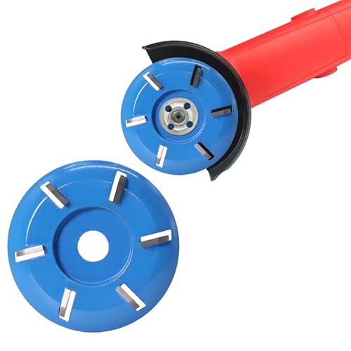Arinda Goat Hoof Trimmers Tool - Professional Electric Hoof Trimming Disc, Metal Wood Carving Tools for Angle Grinder Attchments, Horses Cow Foot Repair (Blue 6 Teeth) - color: Blue 6 Teeth