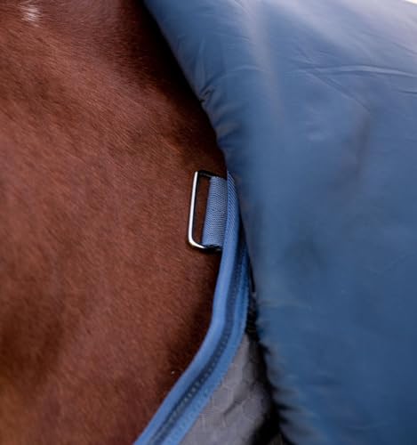 Horseware® Rhino® Hexstop Plus Vari-Layer Turnout 0g - Grey/Indigo & Navy, 66 inches - size: 66 inches