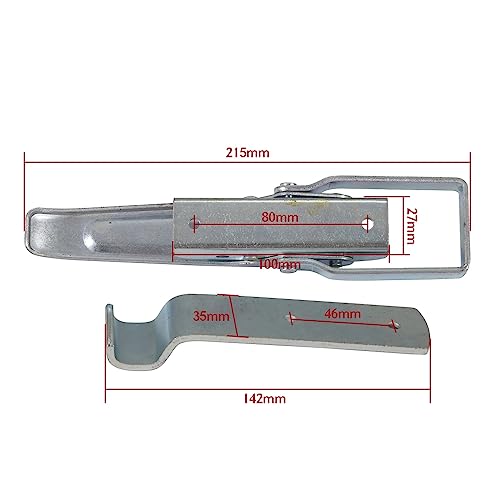 Utility Trailer Lift Gate Latches, RV Trailer Gate Latch Handle Parts for RV Camper Caravan Replacement Accessories